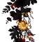 6ft. Chic Eek Black & Gold Halloween Pumpkin & Flower Pre-Lit LED Garland